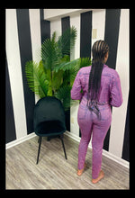Load image into Gallery viewer, 2pc Lavender denim set
